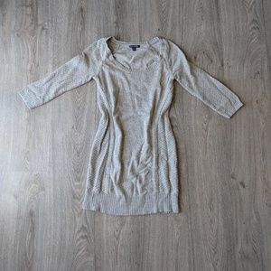 American Eagle Neutral Beige Sweater Tunic Dress